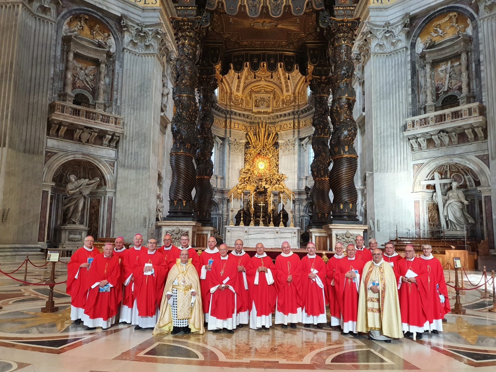 Notre évêque Mgr Turini en visite pour voir le Pape à Rome