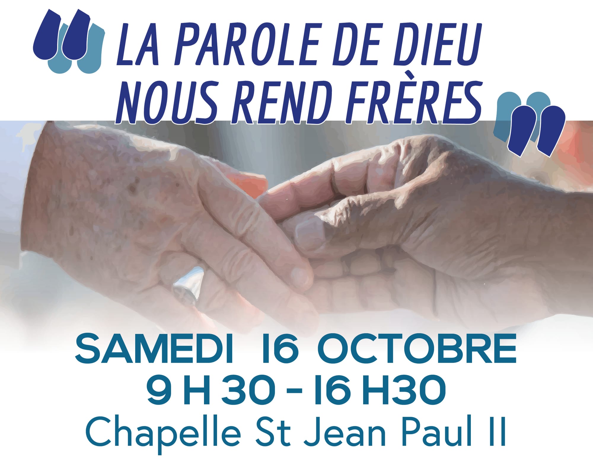 16 octobre : journée de rentrée diocésaine "La Parole de Dieu nous rend frères"