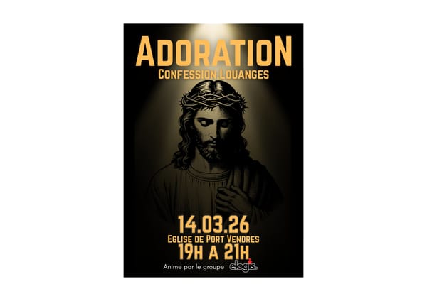 Adoration, confession et louange à Port-Vendres - 14 mars 2026